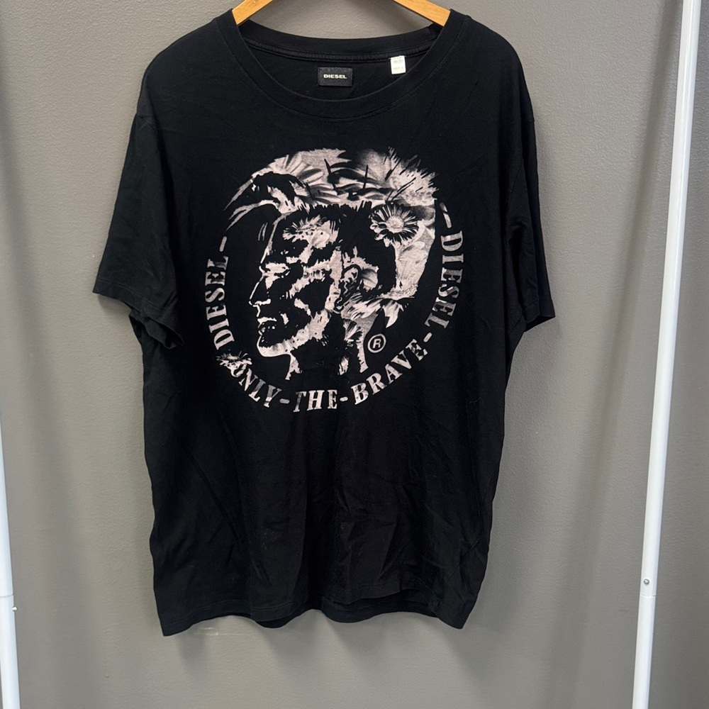 Diesel Black and White Graphic Tee